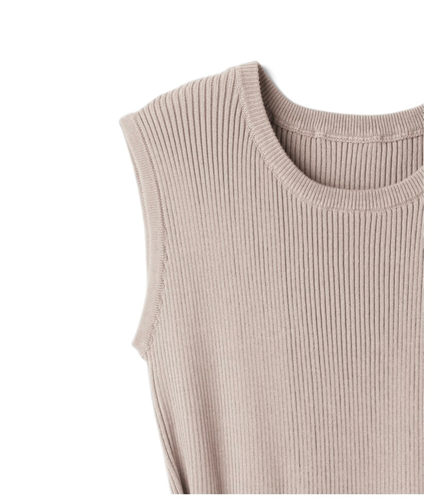 Vestido de tricô com laço na frente(Amarelo)