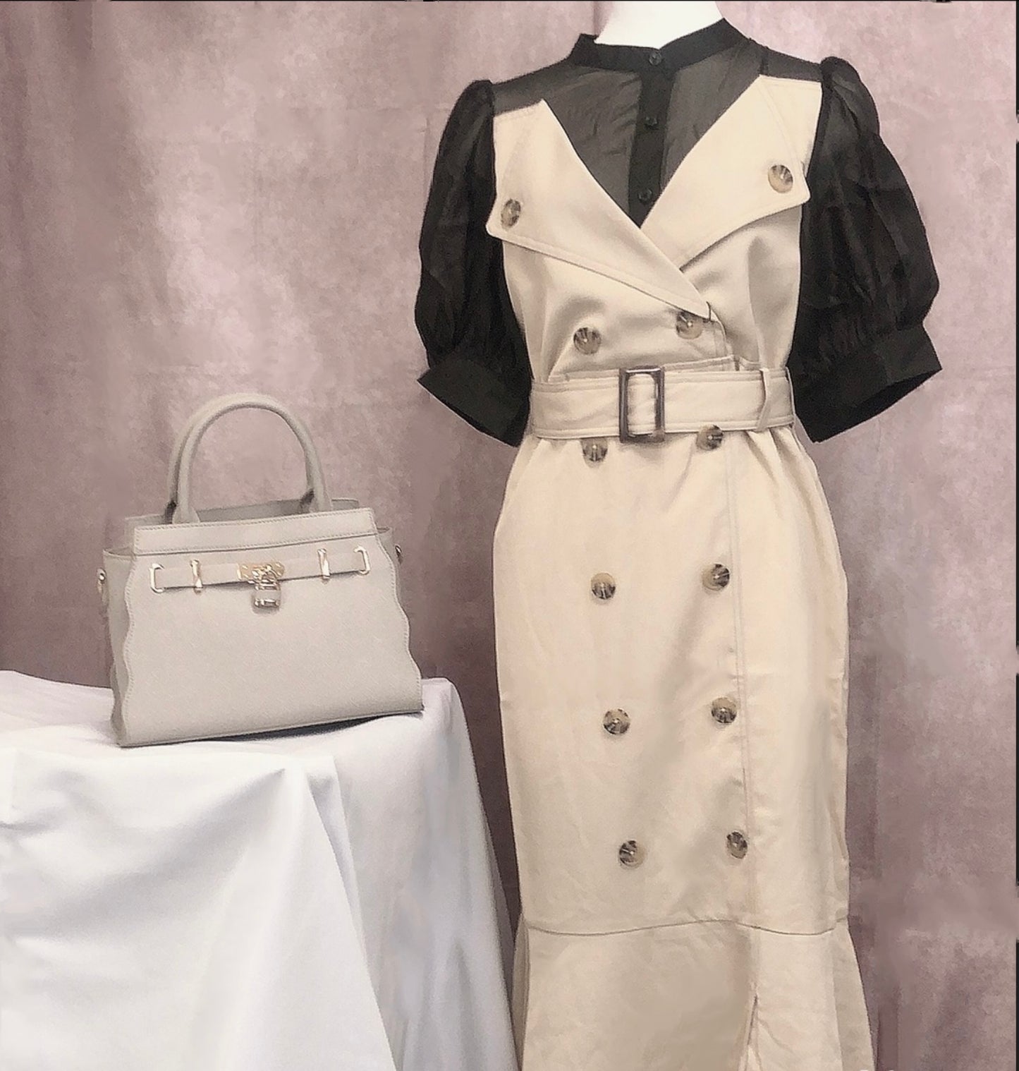 Bolsa de couro(Bege)