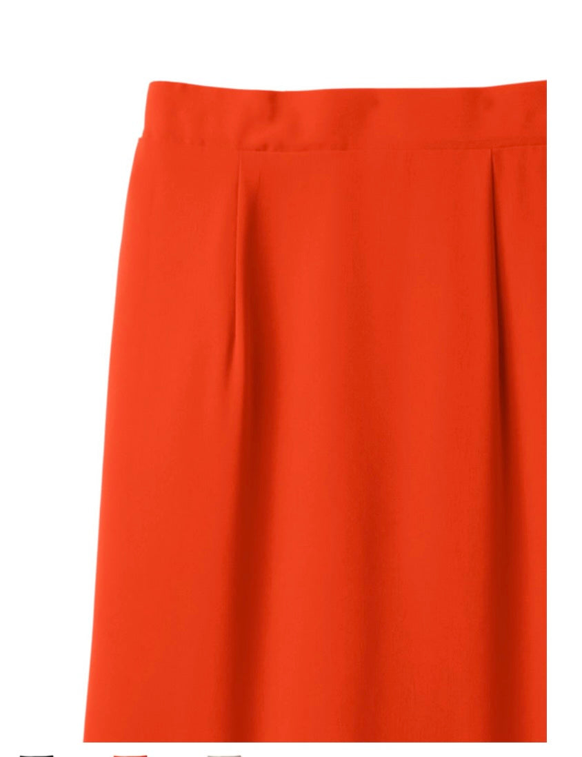 Saia sereia plissada(Vermelho)