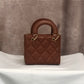 Bolsa quadrada e acolchoada(Laranja)