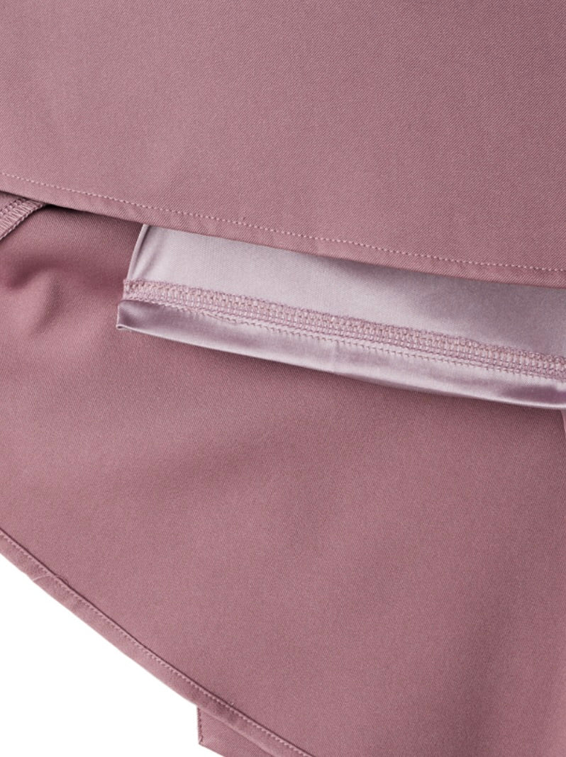 Saia sereia com fenda lateral e cinto(Rosa)