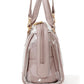 Bolsa Boston transparente com bolsa acolchoada 2 maneiras de uso(Rosa bege)