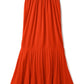 Saia sereia plissada(Vermelho)
