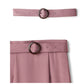 Saia sereia com fenda lateral e cinto(Rosa)