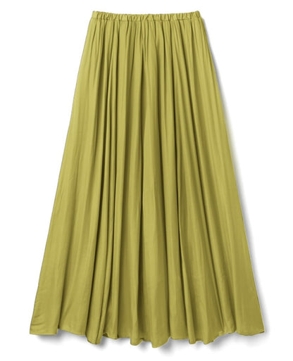 Saia longa com prega(Verde)