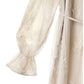 Vestido florido de renda(Bege)
