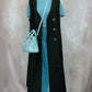 Vestido trench regata com cinto(Preto)
