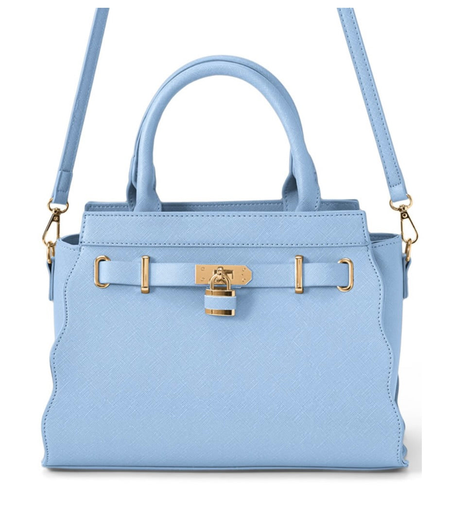 Bolsa de couro(Azul)
