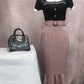 Bolsa Boston transparente com bolsa acolchoada 2 maneiras de uso(Preto)