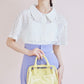 Bolsa Boston transparente com bolsa acolchoada 2 maneiras de uso(Amarelo)