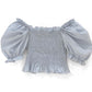 Tops franzidos com babados(Branco)