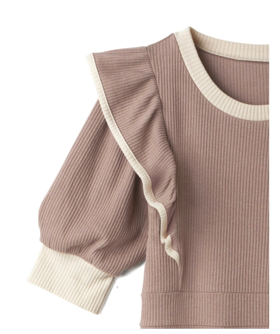 Vestido sereia com babados(Rosa)