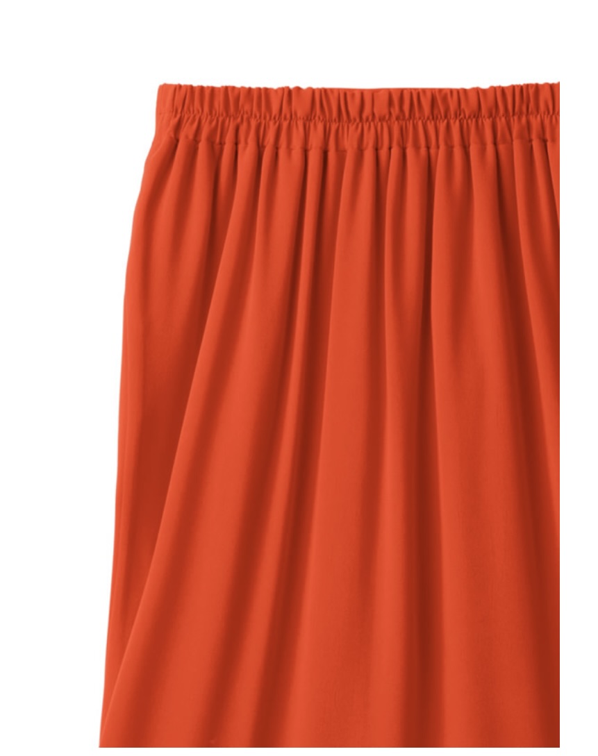 Saia sereia plissada(Vermelho)