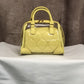 Bolsa Boston transparente com bolsa acolchoada 2 maneiras de uso(Amarelo)