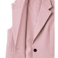 Conjunto de calça e jaqueta sem manga(Rosa)