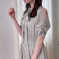 Vestido aberto no ombro com fita (4 maneiras de usar)