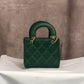 Bolsa quadrada e acolchoada(Verde)