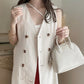 Vestido trench regata com cinto(Marfim)