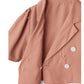 Conjunto de jaqueta curta e shorts(Laranja)