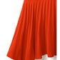 Saia sereia plissada(Vermelho)