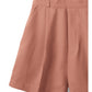 Conjunto de jaqueta curta e shorts(Laranja)