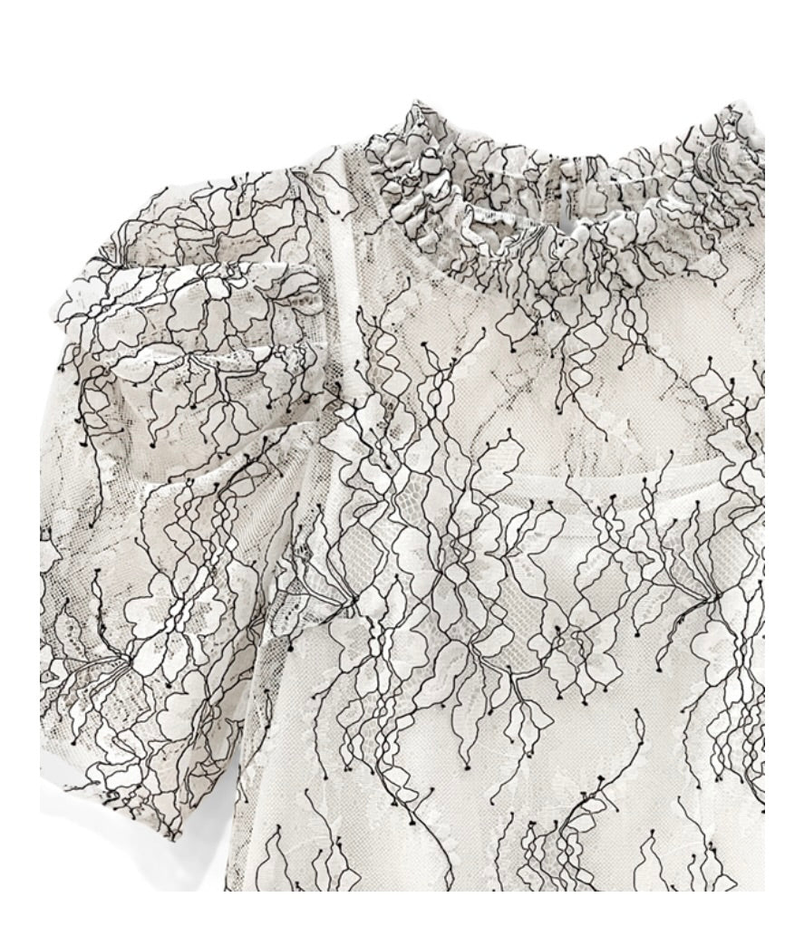 Top de renda floral(regata inclusa)